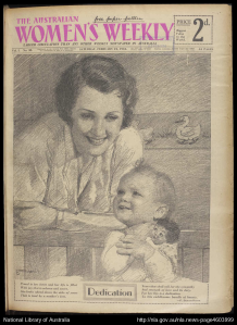 Poem: Dedication with drawing of a mother and baby